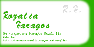 rozalia haragos business card